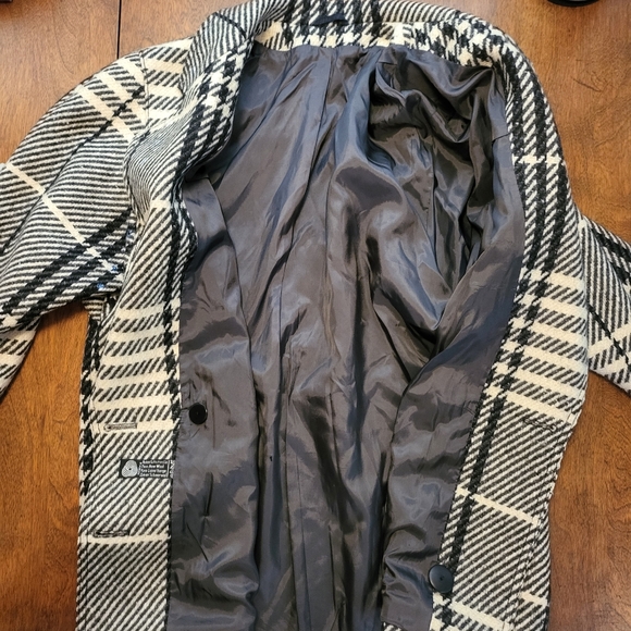 Reine Schurwolle Men Over Coat Pure Wool Laine Vierge Made in Germany Sz 38 - Picture 7 of 16